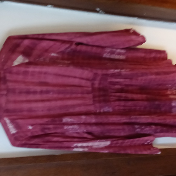 Sale Last Chance🎉Soft Surroundings Mauve tie-dye cover up - Picture 4 of 5